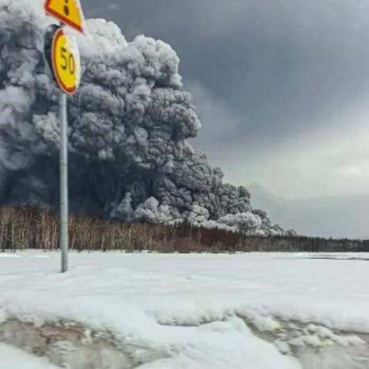 Volcano eruption in Russia's Kamchatka spews vast ash clouds